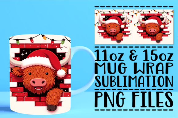 3D Christmas Wall Mug Joy: A Creative and Practical Addition to Your Sublimation Projects