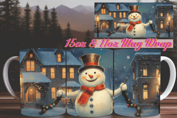 Christmas Cheer 3D Mug Wrap for 11oz Mugs