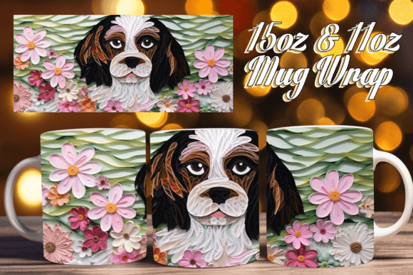 Colorful Flower Fiesta 3D Mug Wrap: A Vibrant Addition to Your Sublimation Projects