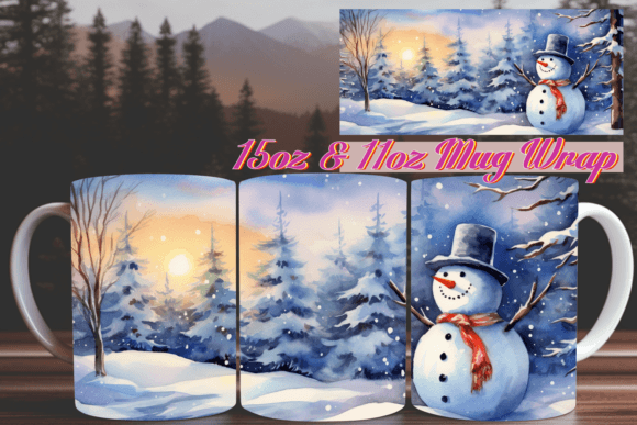 Embrace the Season with the Winter Celebration 3D Mug Wrap 11oz