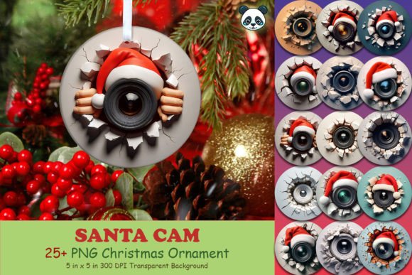 Enhance Your Holiday Decor with Santa Cam 3D Ornaments