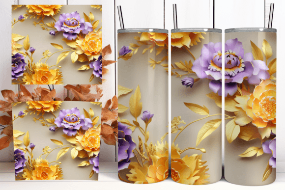 Enhance Your Tumblers with 3D Flower Designs