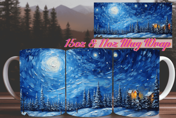 Enhancing Your Brand with the Winter Fantasy 3D Mug Wrap 11oz