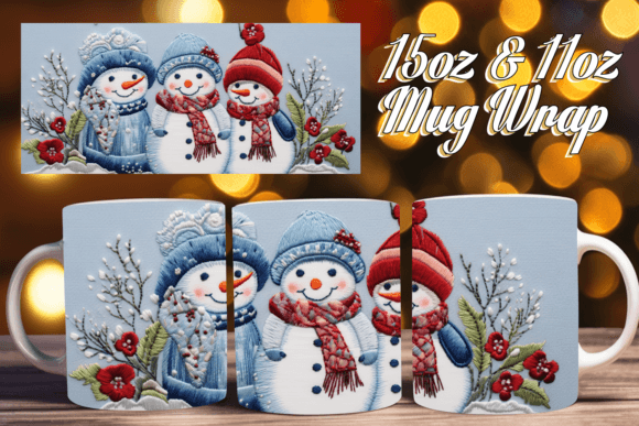Enhancing Your Sublimation Projects with the 3D Snowman Mug Wrap 11oz