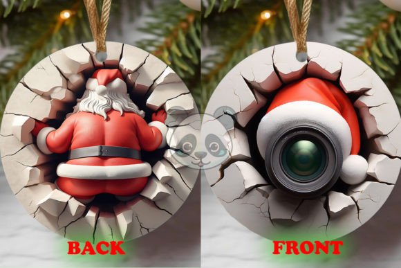 Explore Creativity with Santa Cam 3D Ornament