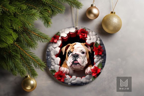 Explore the Charm of 3D Bulldog Xmas Ornaments for Your Holiday Décor