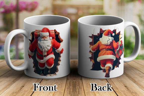 Exploring the Santa Claus Break Through 3D Mug Wrap 5: A Unique Holiday Gift Idea
