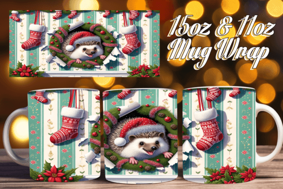 Exploring Winter 3D Mug Art 11oz PNG for Sublimation Projects