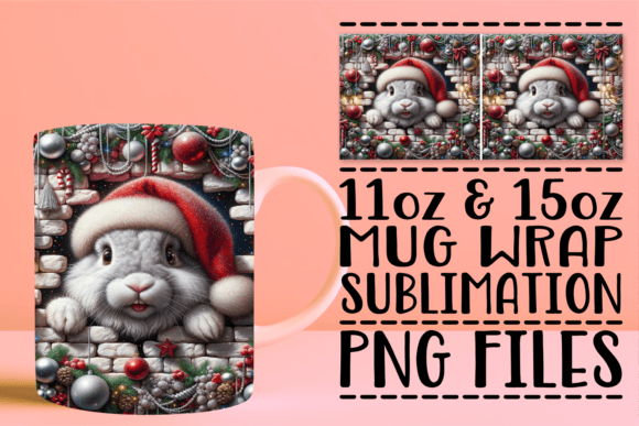 Festive 3D Breakthrough Mug: A Unique Addition to Your Sublimation Projects