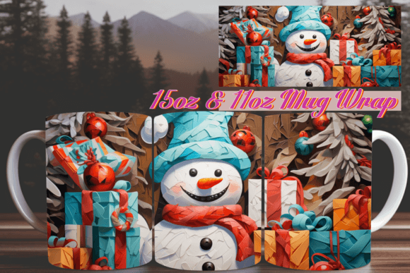 Holiday Harmony 3D Mug Wrap 15oz: A Perfect Gift for Any Occasion