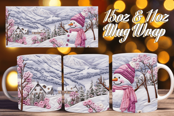 Sparkle and Shine with Snowman Sparkle 3D 11oz