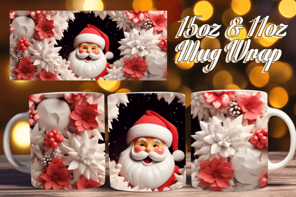Strategic Use of Pink Christmas 3D Mug Wrap 15oz for Enhanced Branding and Customer Engagement