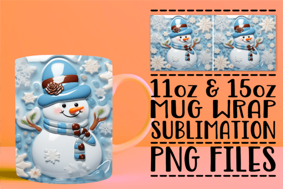 Unlocking Creativity with the Enchanting 3D Christmas Mug Wrap for 11oz and 15oz Mugs